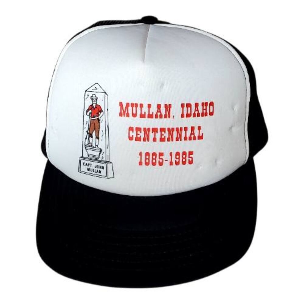 Vintage Trucker-Style Cap Hat Commemorating the Mullan, Idaho Centennial - Picture 2 of 10